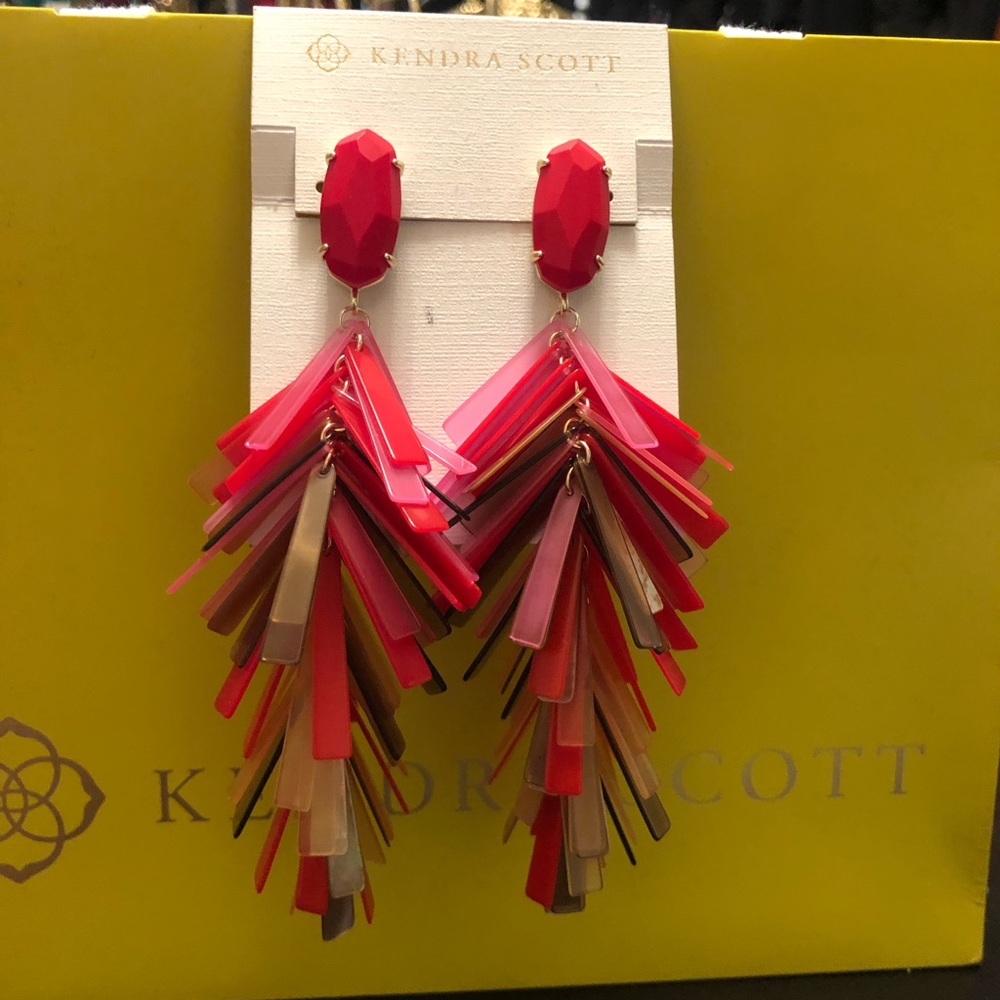 NWT Gorgeous Kendra Scott Justyne in red tones.❤️ - Picture 6 of 6